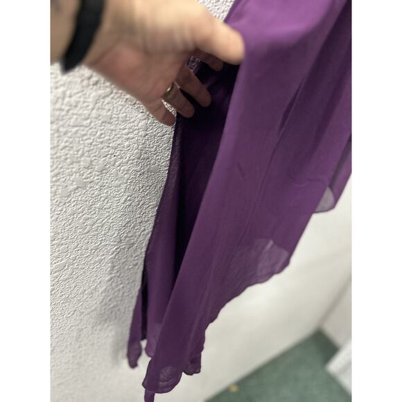 Weissman Dance Costume Adult Small Purple Plum Bling Asymmetrical Style 7648‎ - Picture 2 of 13